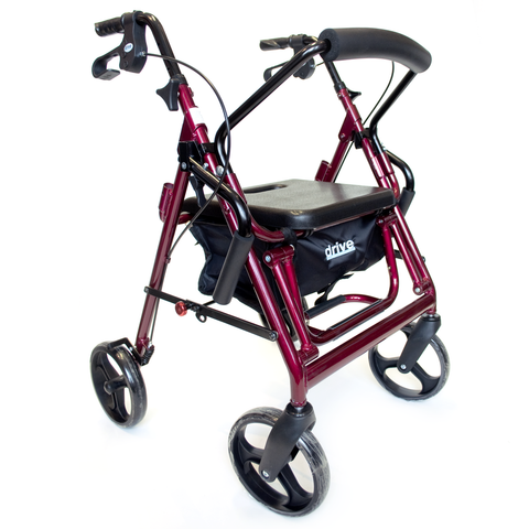 Déambulateur fauteuil de transport 2 en 1 Duet - Drive