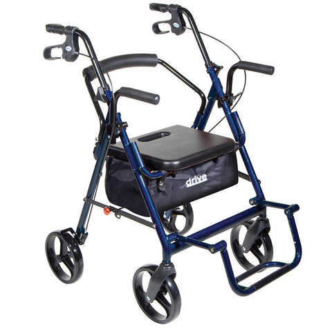 Déambulateur fauteuil de transport 2 en 1 Duet - Drive